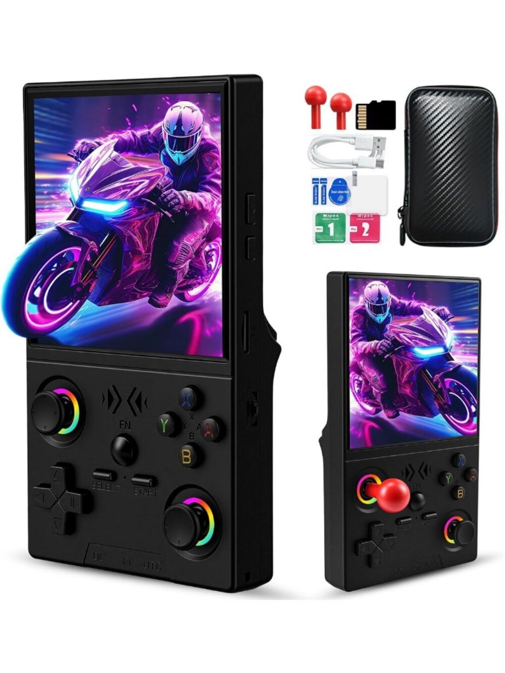 Retro Handheld Game Console with Detachable Joysticks, 4" HD Screen, Classic
